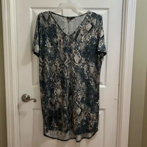 Christian Siriano Snake Print Dress